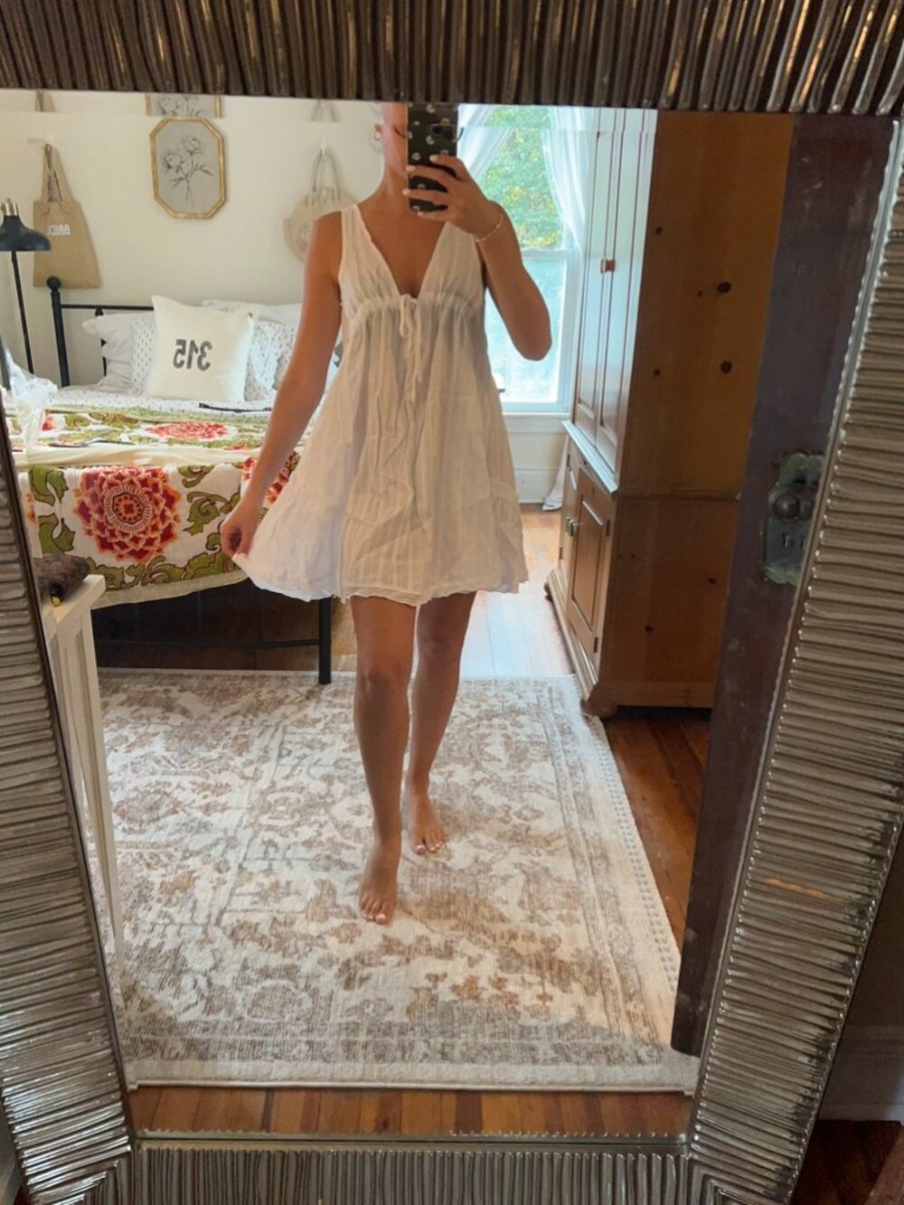 White Babydoll Mini Dress